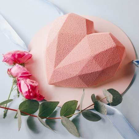 silikomart heart origami mold