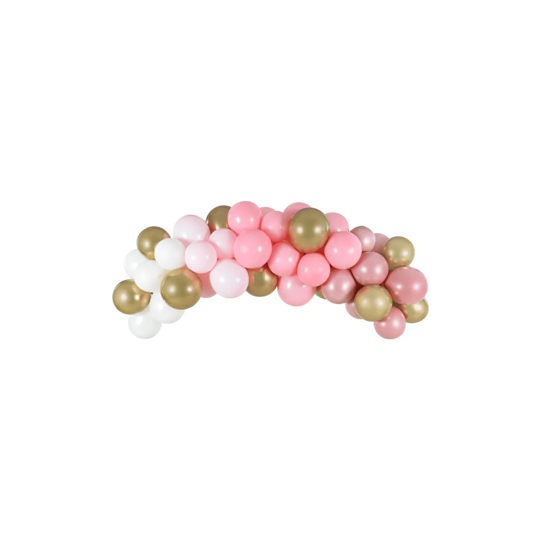 balloon-arch-pink-gold-white