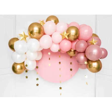 balloon-arch-pink-gold-white-baptism-deco-girl