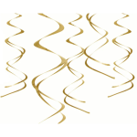 gold spiral suspensions for room decor