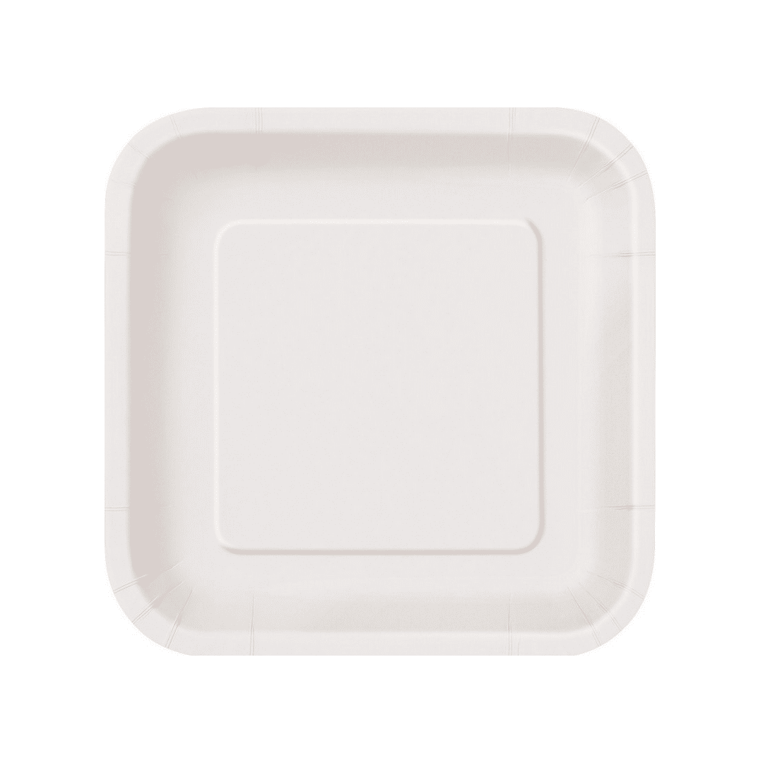 16-square-cardboard-dessert-plates-white-color