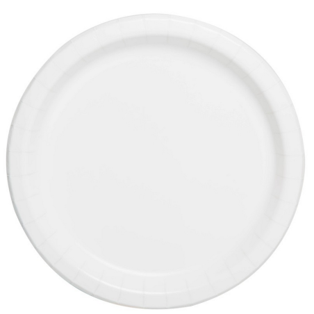 20 white dessert plates 17 cm