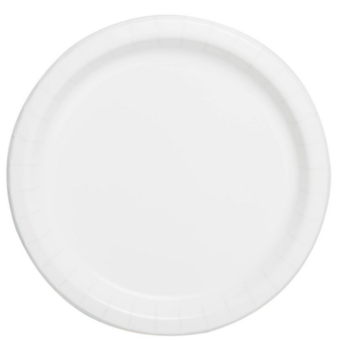 20 white dessert plates 17 cm
