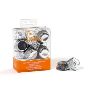 180 mini silver paper boxes