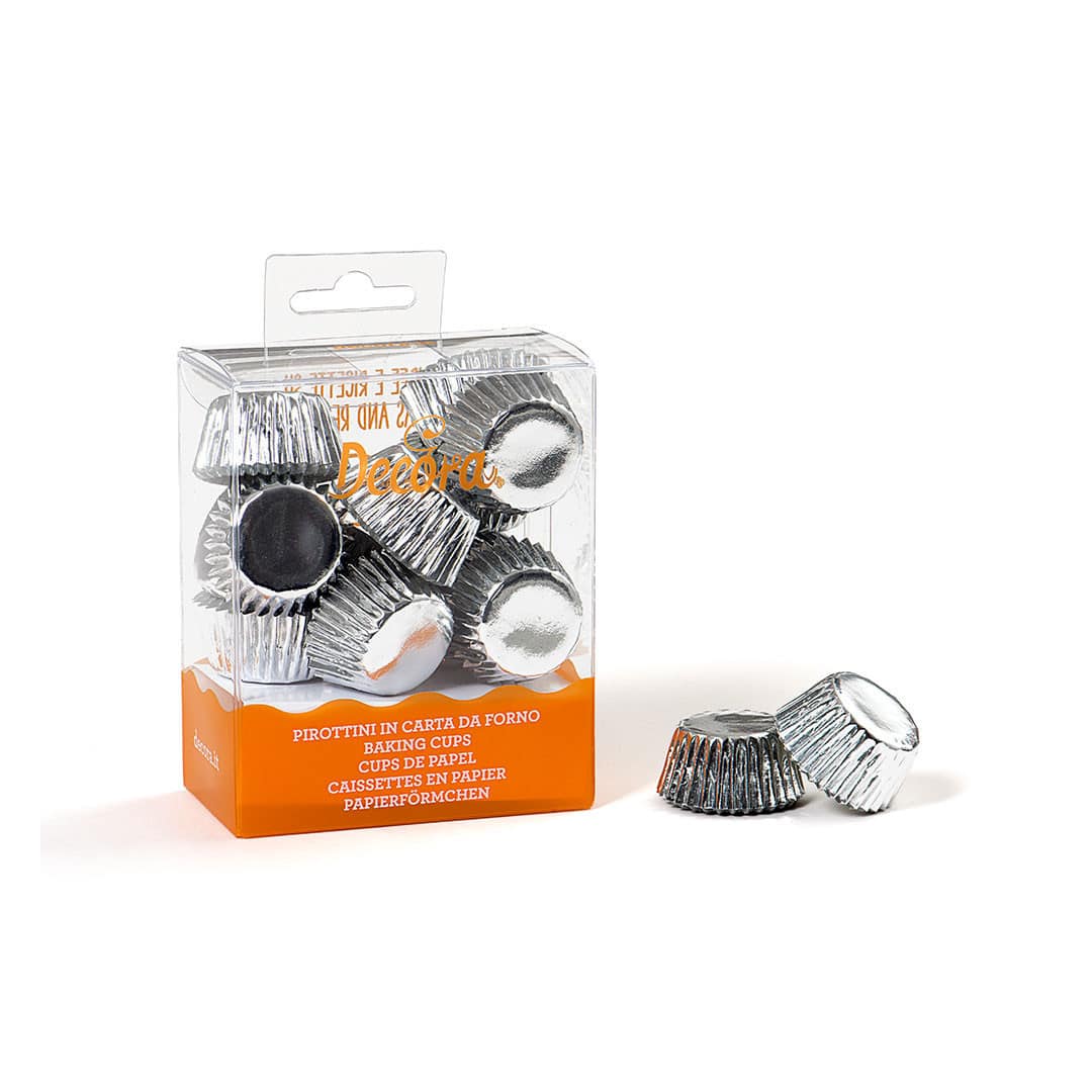 180 mini silver paper boxes