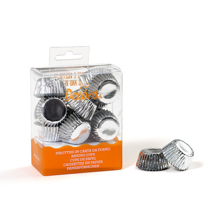 180 mini silver paper boxes