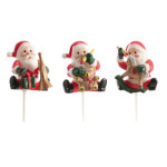 Christmas yule log decorations Santa Claus