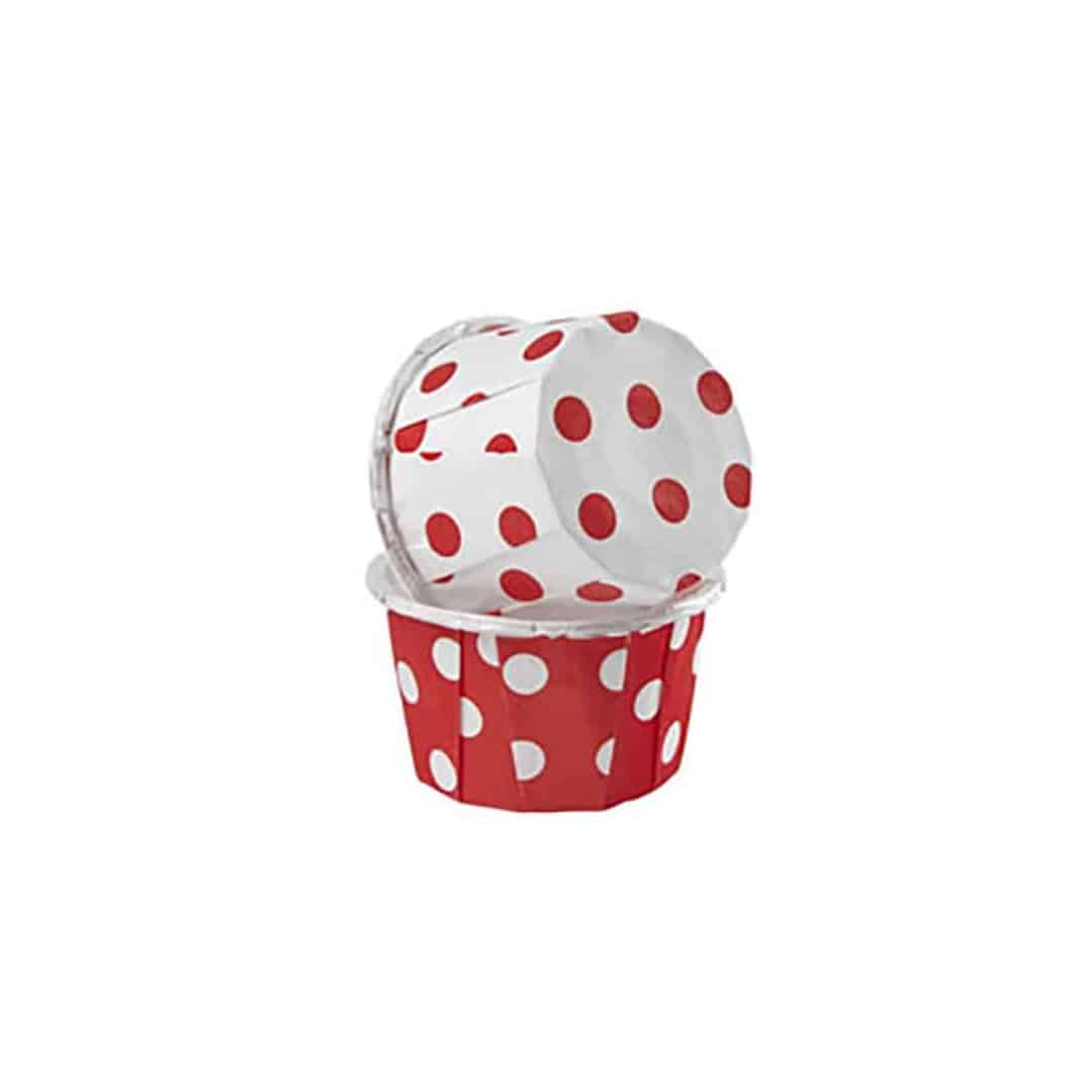 polka dot boxes for mini muffins
