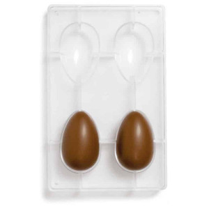 4 cavity easter egg mold