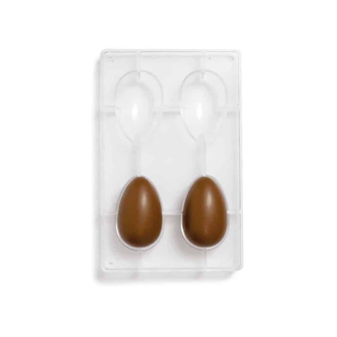 4 cavity easter egg mold