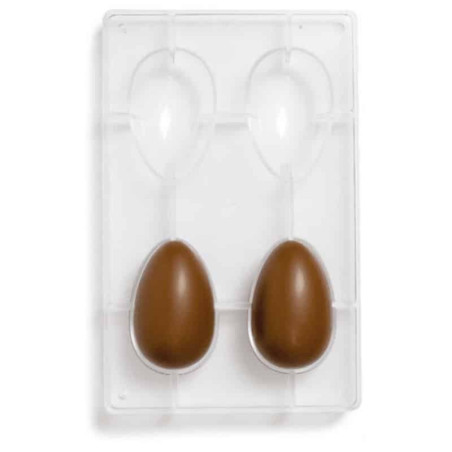 4 cavity easter egg mold