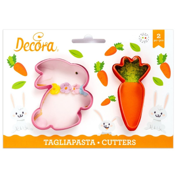 Easter bunny and carrot cookie cutter