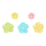 Mix 32 pastel sugar flowers