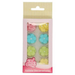 Mix 32 pastel sugar flowers