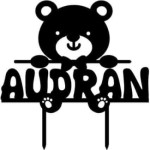 Teddy Bear Cake Topper to personalize