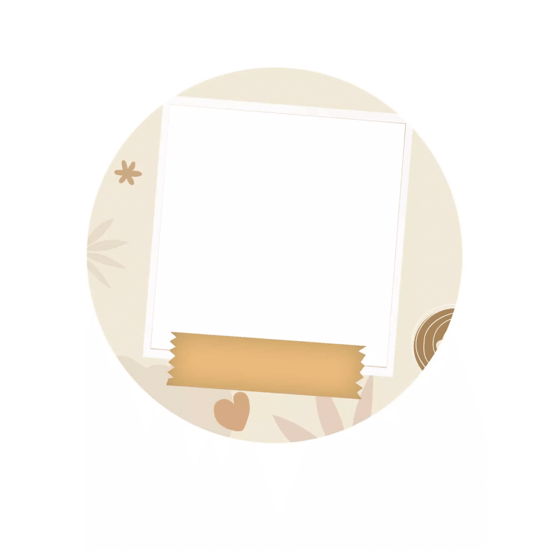 Customizable round edible photo