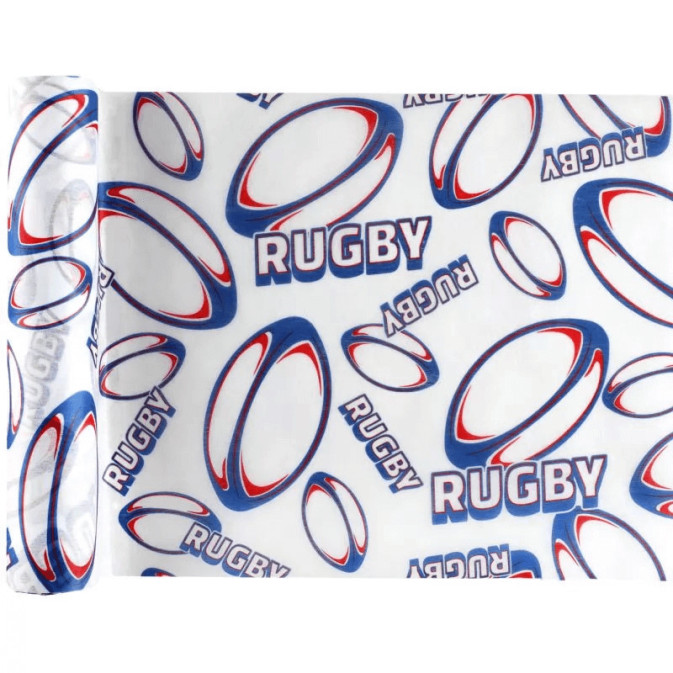 table-runner-ball-rugby