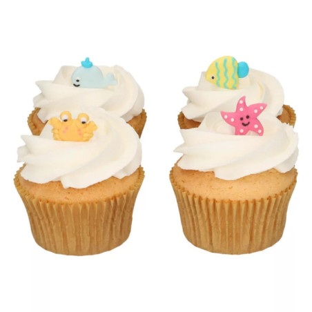 beach cupcakes