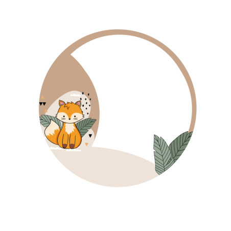 Edible photo Fox to personalize 20 cm