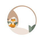 Edible photo Fox to personalize 20 cm