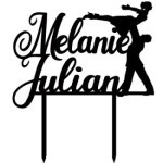 Cake topper acrobatic dance personalized first name
