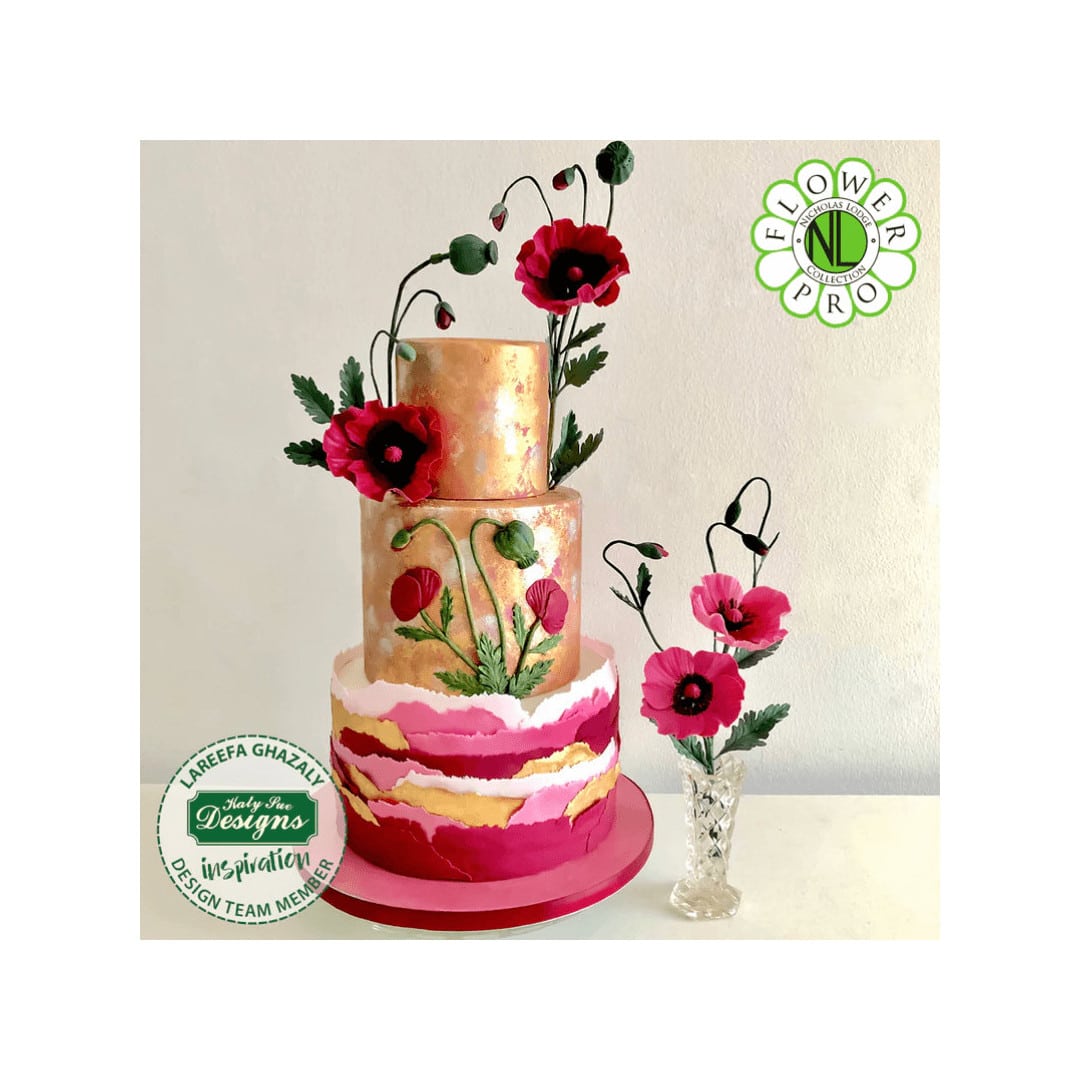 Poppy Rice Modelinh Poppy modeling mold | Cake design material with flowers