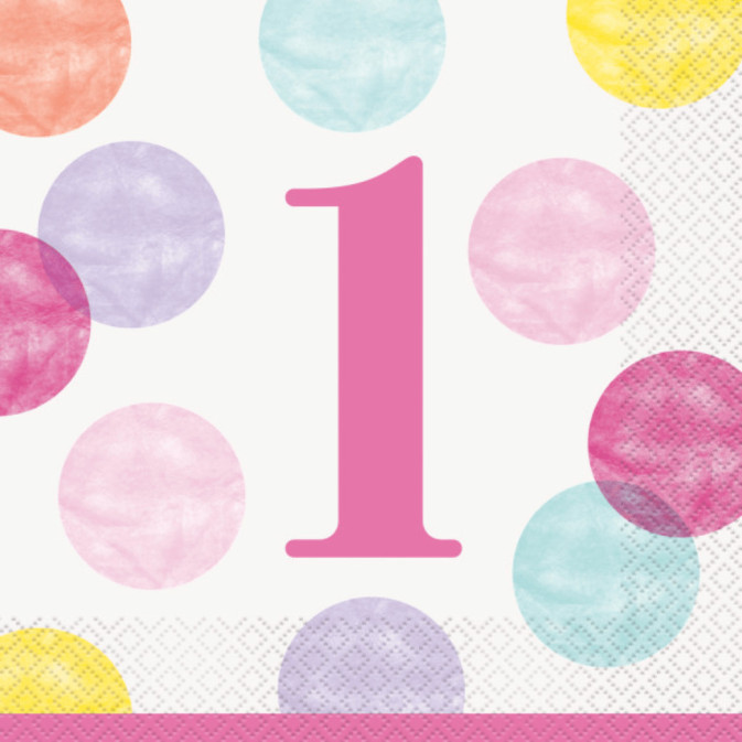 napkins-1-year-pink