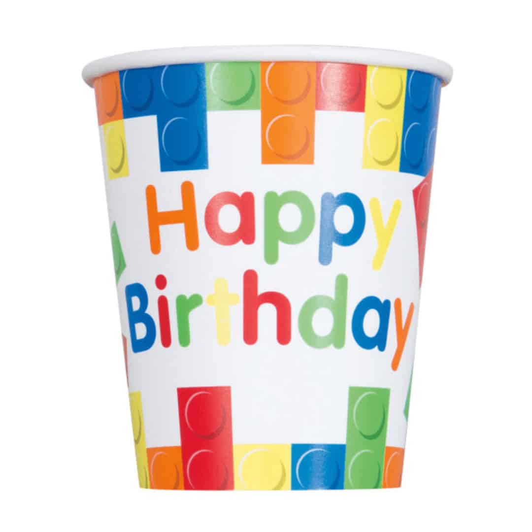 8 building block cups
