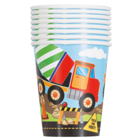 cups-birthday-construction site