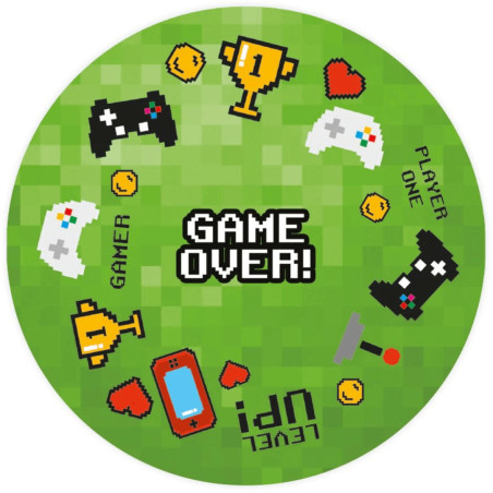 green video game cupcake case