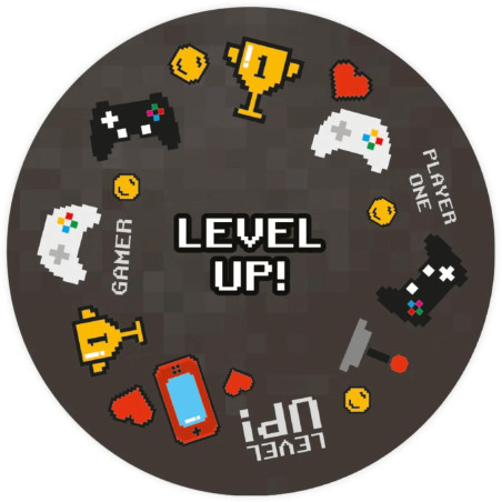 black video game cupcake case