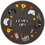 black video game cupcake case