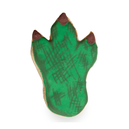 dino print shortbread cookie