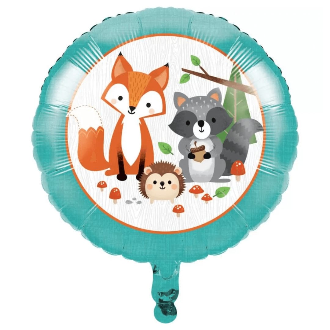 forest animal foil balloons