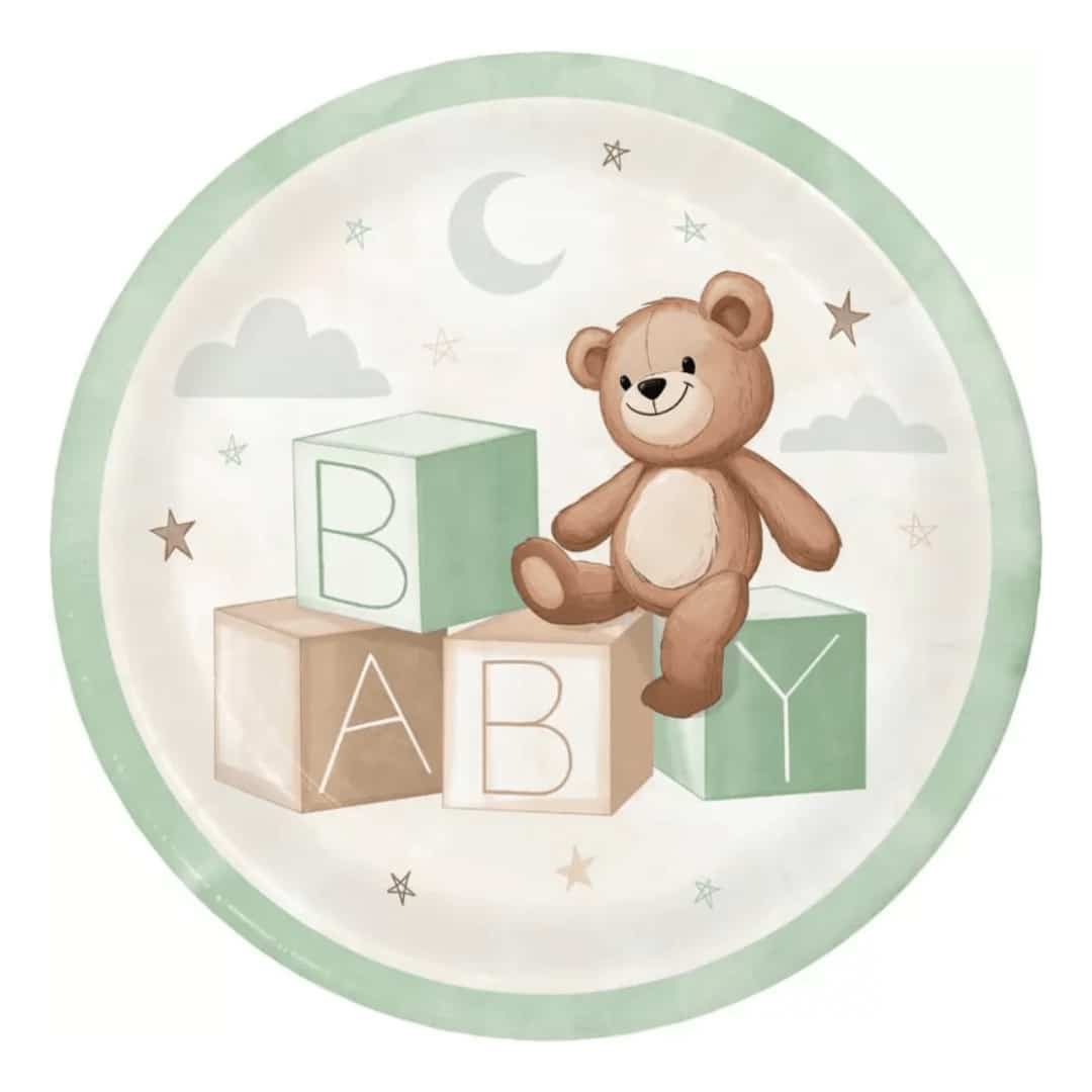 teddy bear plate