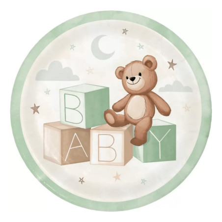 teddy bear plate