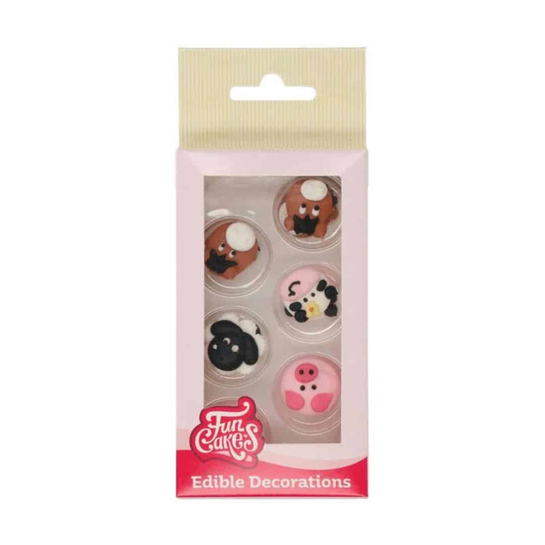 Farm animal sugar decoration