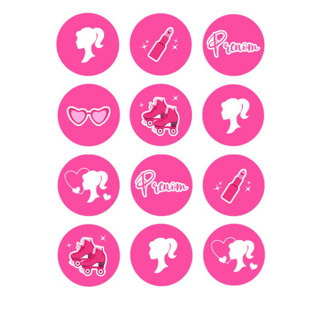 customizable mini-sugar-disc-doll