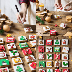 6 gingerbread sugar subjects