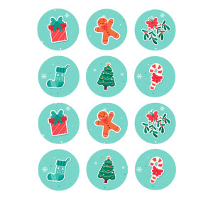 mini-christmas-blue discs