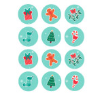 mini-christmas-blue discs