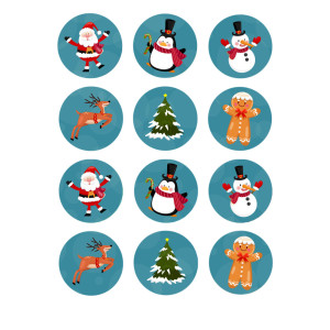 mini-discs-edible-sugar-christmas