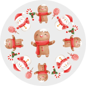 60 Santa Claus and his friends cupcake cases