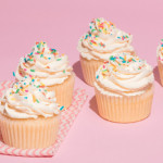 cupcake made with enchanted cream