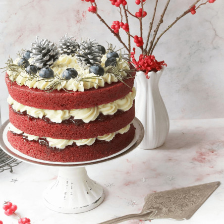designer cake with enchanted cream