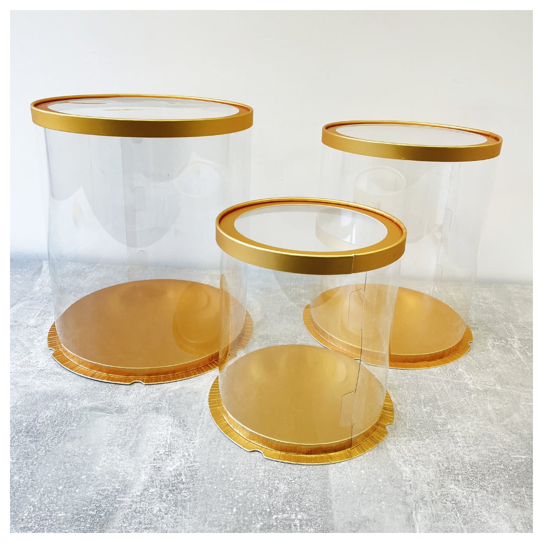 round-gold-cake-boxes