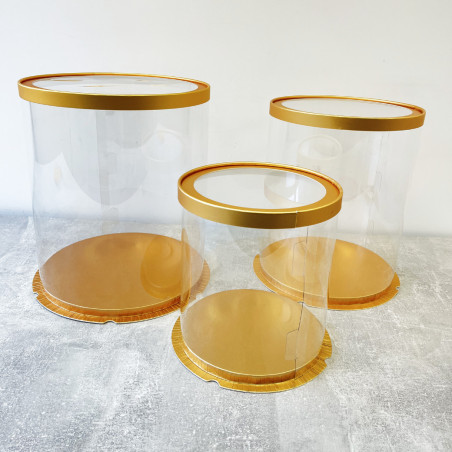 round-gold-cake-boxes