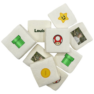 Personalised mushroom video game marshmallows