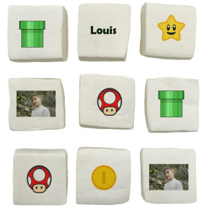 personalized mushroom video game marshmallows