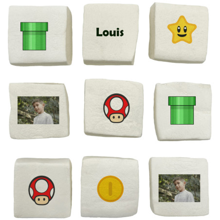 personalized mushroom video game marshmallows